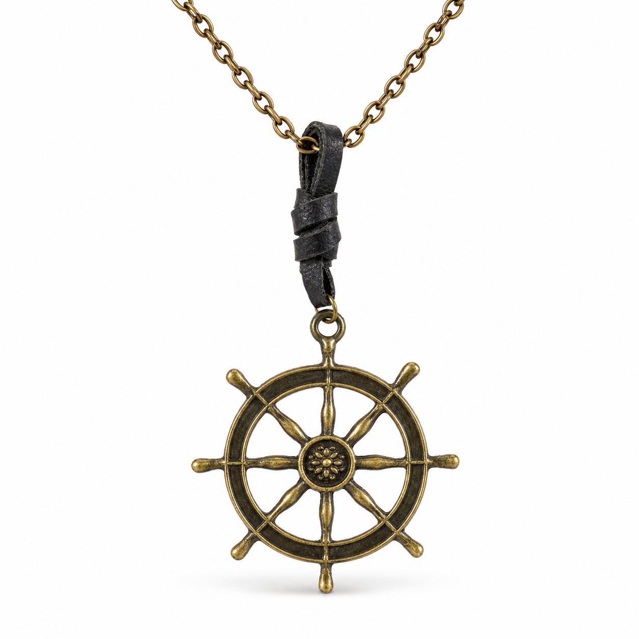 Ship Wheel Pendant
