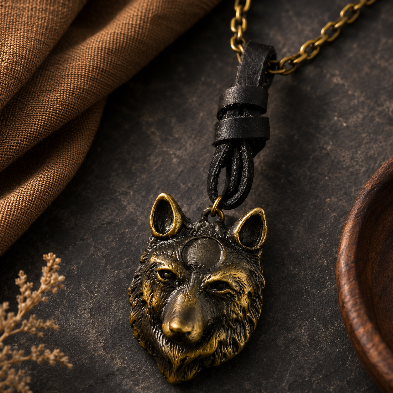 Wolf Head Pendant
