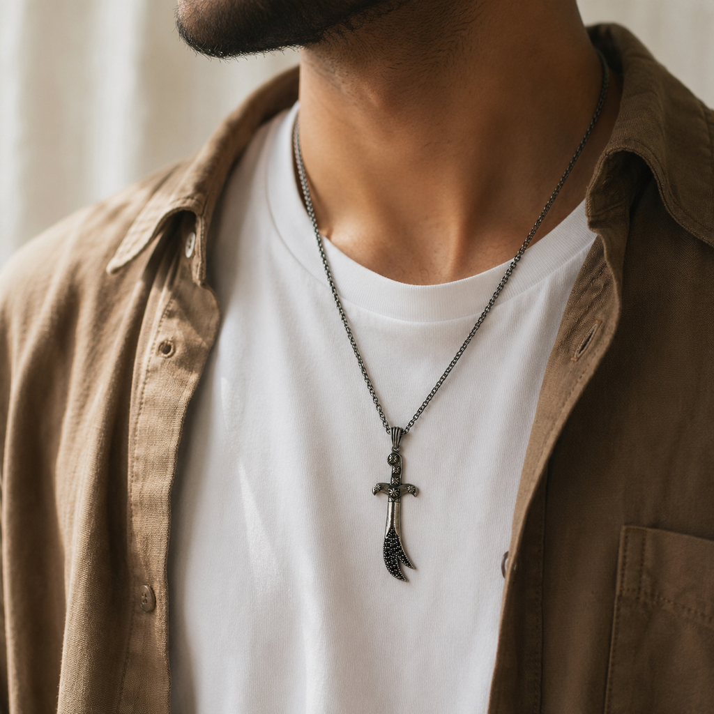 Zulfiqar with Star Guard Pendant