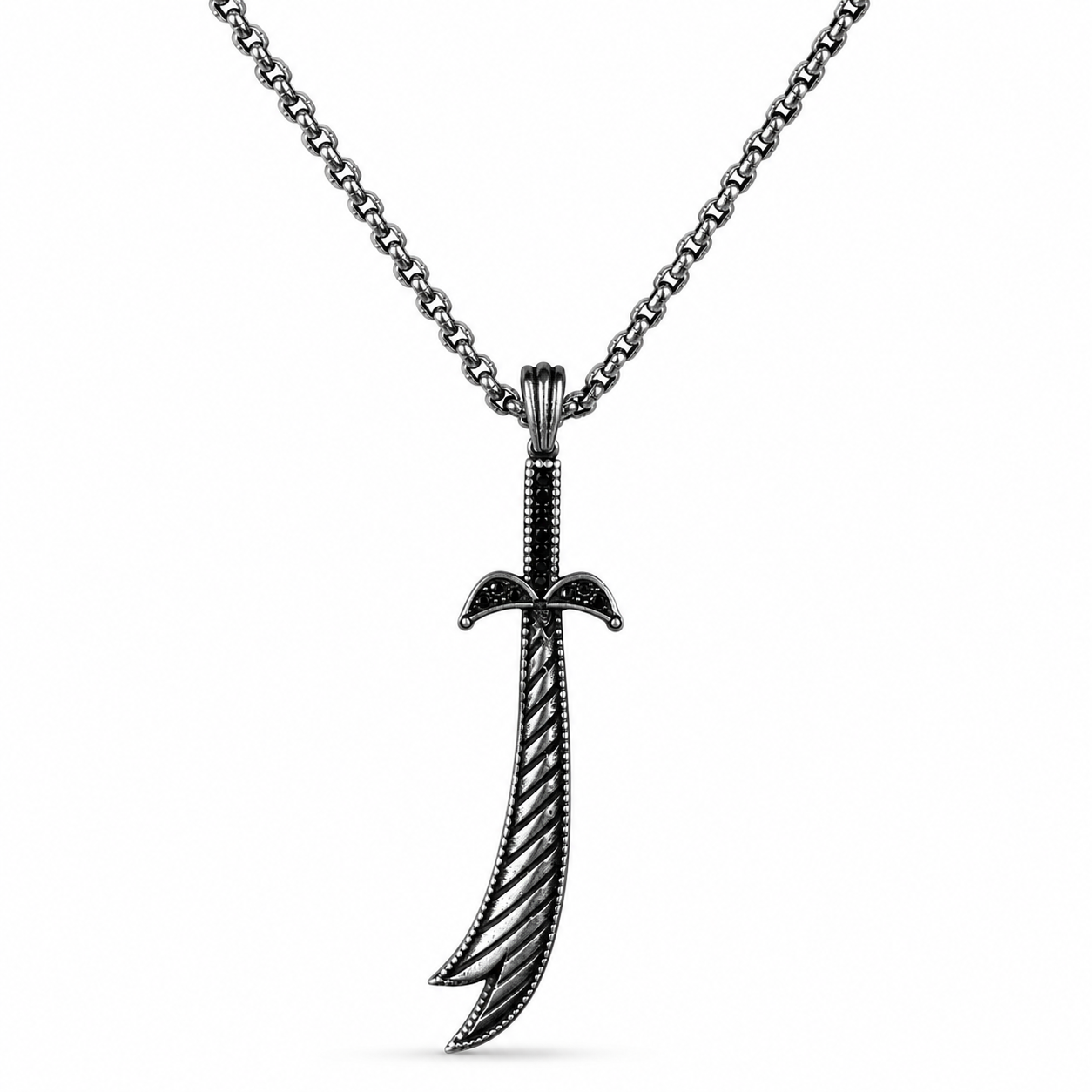 Zulfiqar Feather Blade Pendant