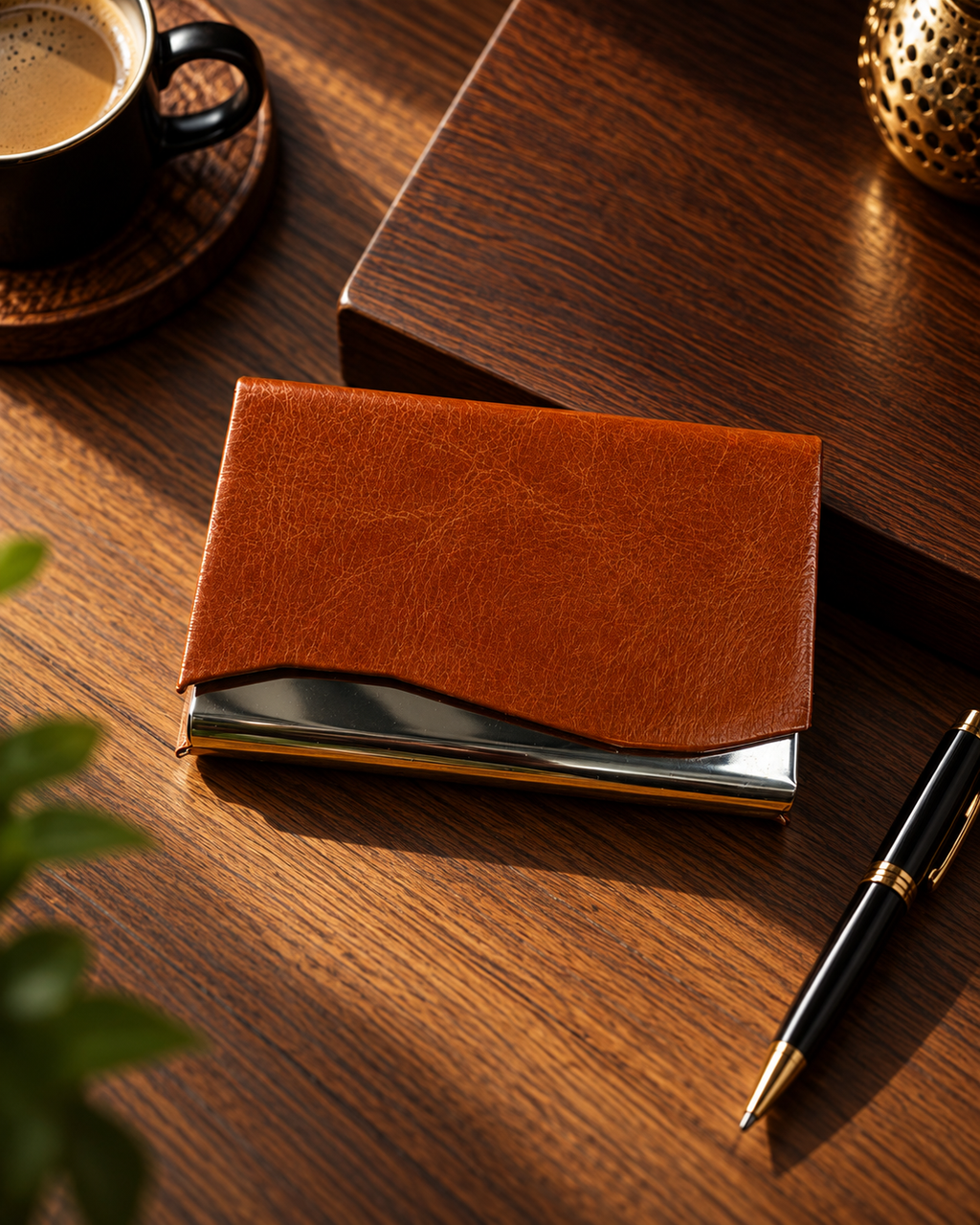 Premium Leather Money Clip Wallet