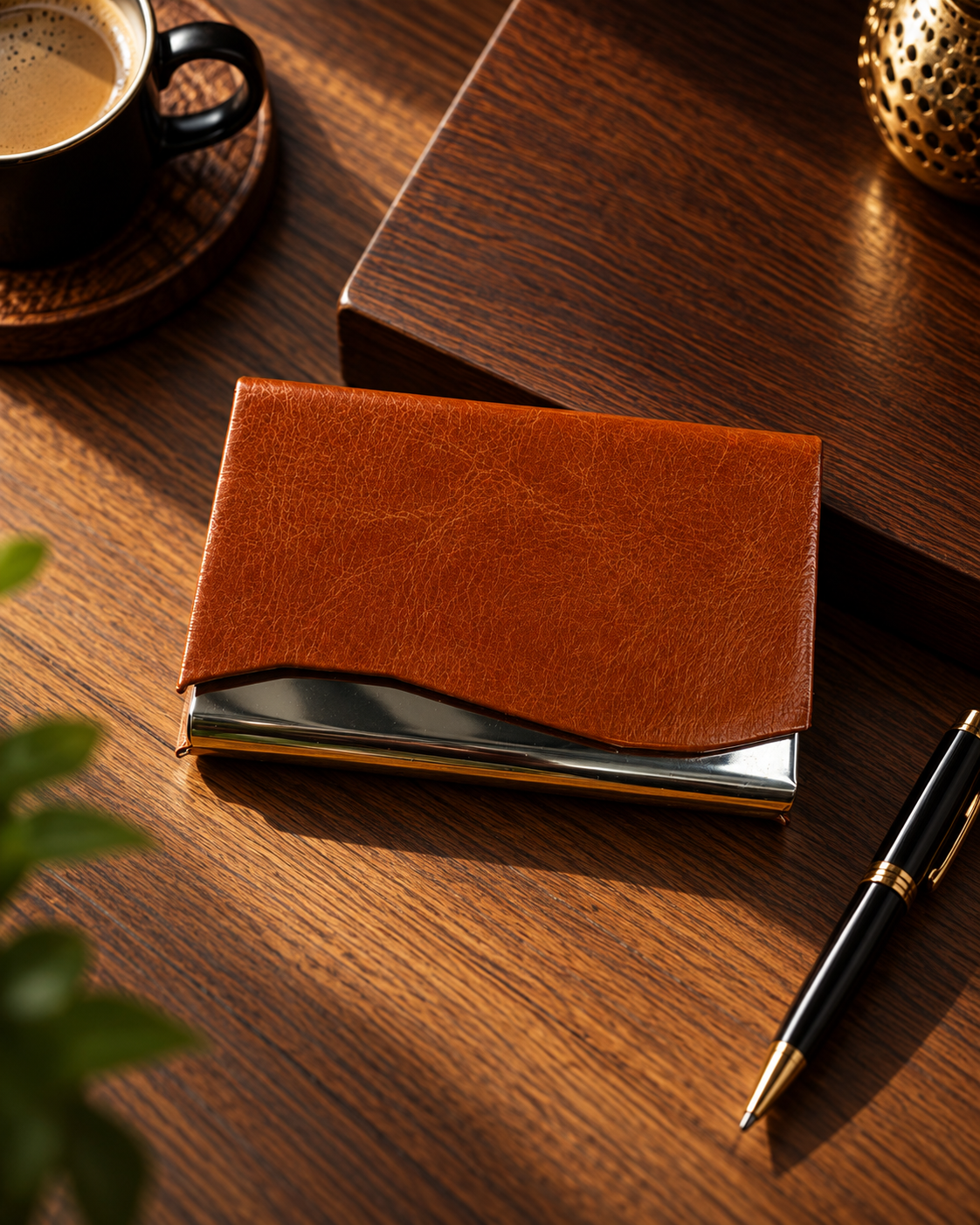 Premium Leather Money Clip Wallet